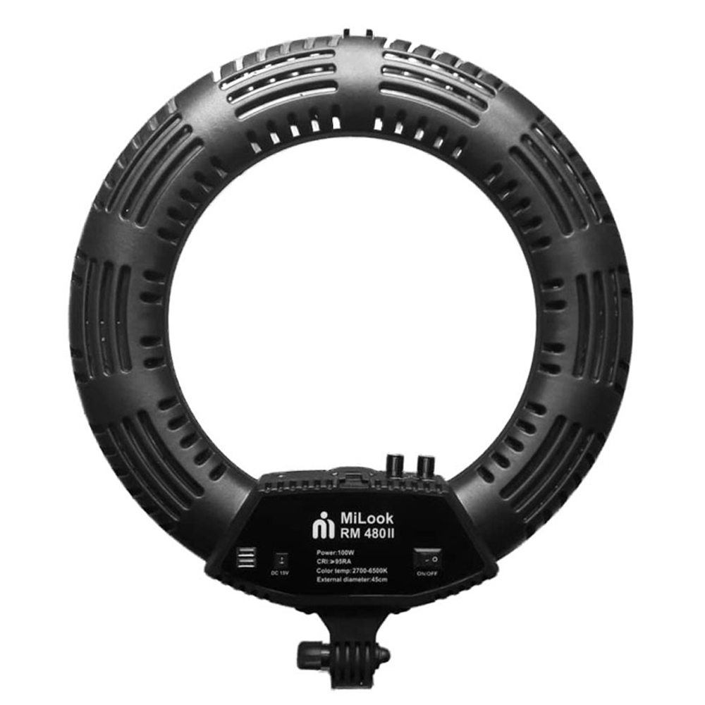 رینگ لایت MILOOK مدل RM-480 II با قدرت 100 وات