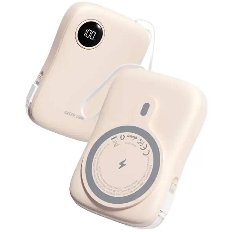 پاور بانک بی سیم فست شارژ گرین لاین مدل MagPulse GL-PX18 PD 30W ظرفیت 10000 میلی آمپر ساعت