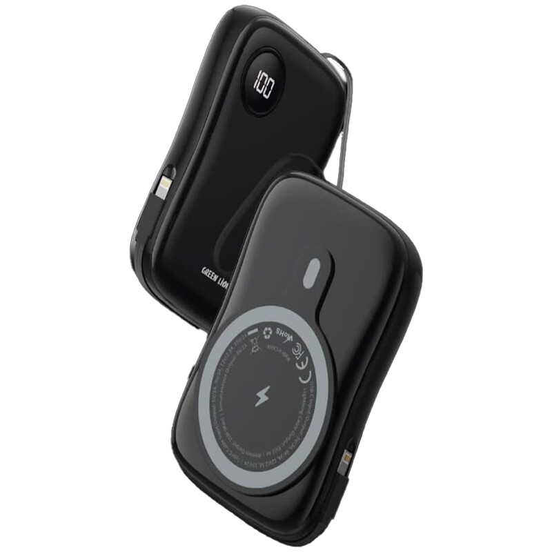 پاور بانک بی سیم فست شارژ گرین لاین مدل MagPulse GL-PX18 PD 30W ظرفیت 10000 میلی آمپر ساعت
