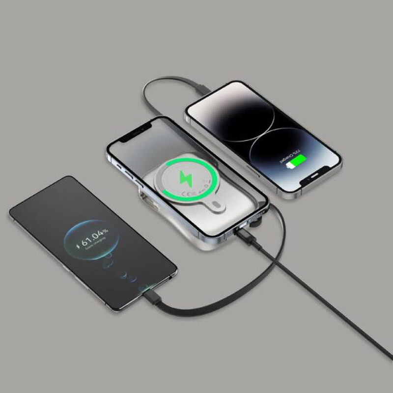 پاور بانک بی سیم فست شارژ گرین لاین مدل MagPulse GL-PX18 PD 30W ظرفیت 10000 میلی آمپر ساعت