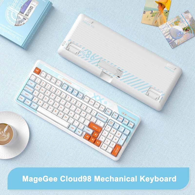 کیبورد بی سیم گیمینگ مدل KW99 با سوئیچ مکانیکال