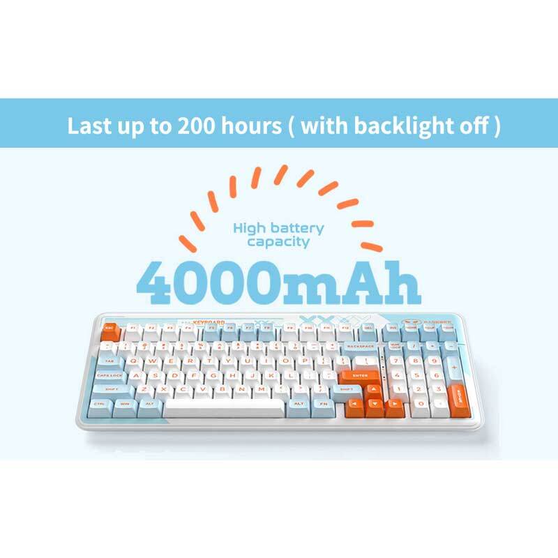 کیبورد بی سیم گیمینگ مدل KW99 با سوئیچ مکانیکال