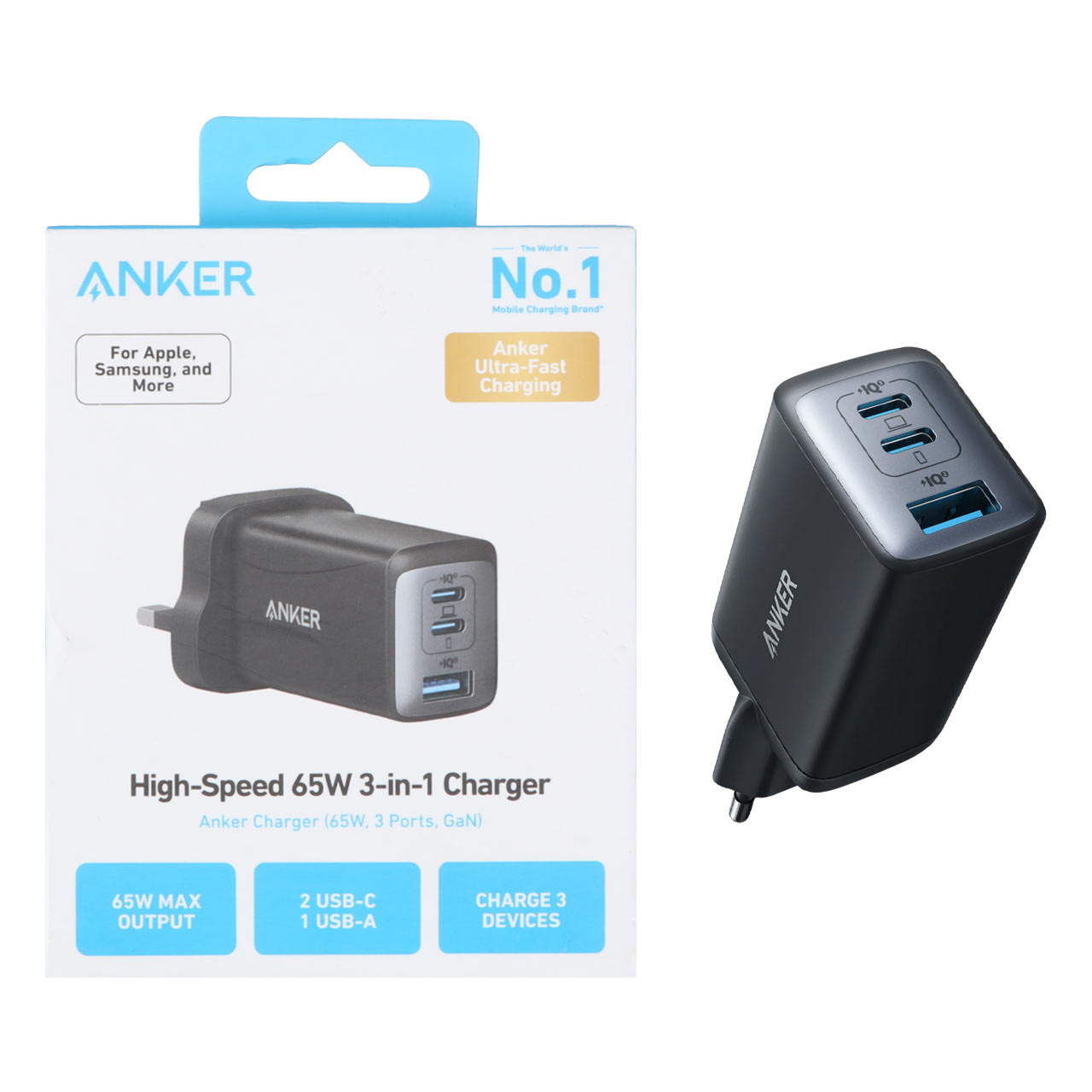 شارژر دیواری سه پورت انکر مدل A2667 65W