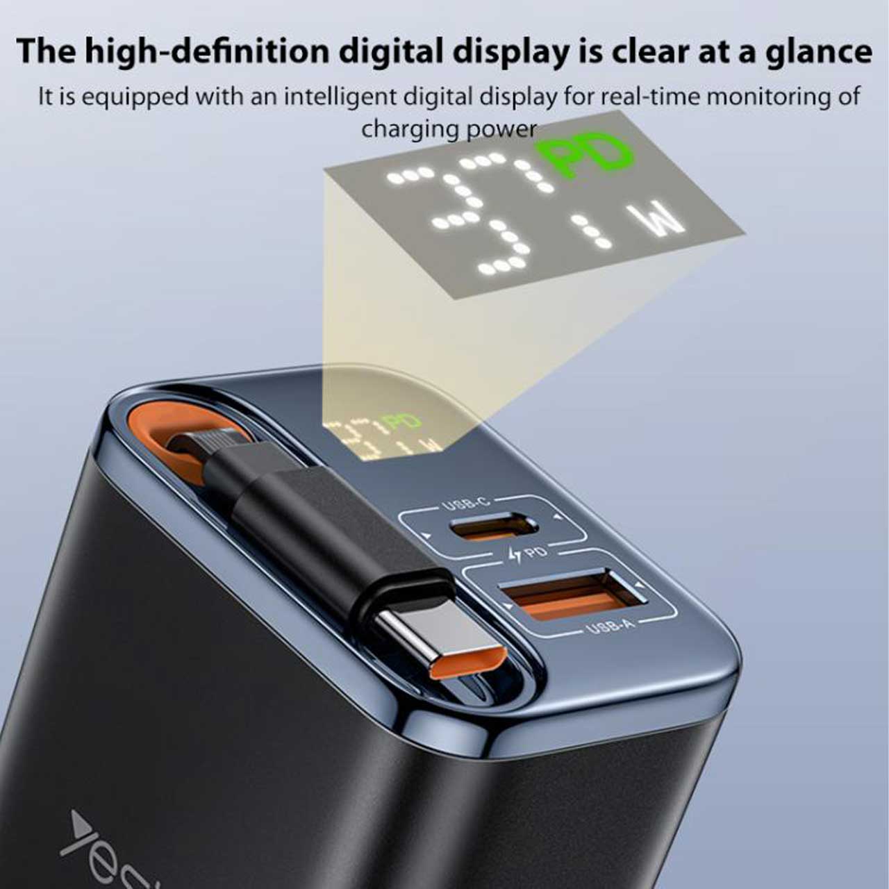 شارژر دیواری سه پورت یسیدو مدل YC100 67W