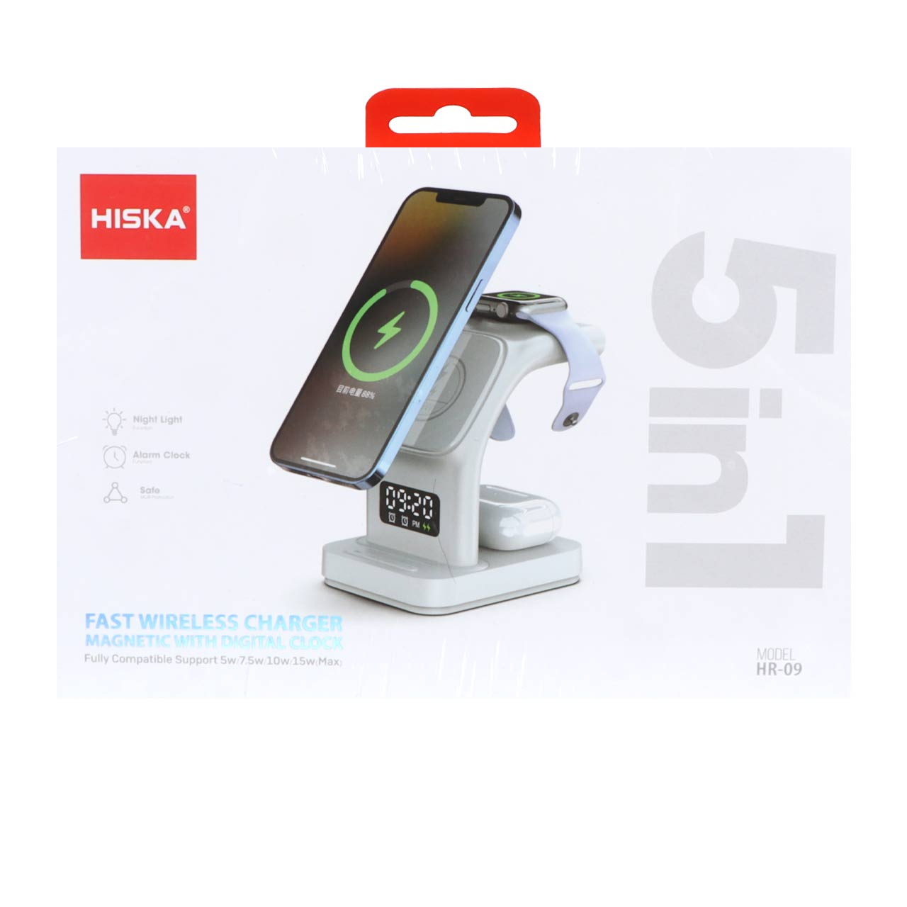 شارژر وایرلس هیسکا مدل HR-09