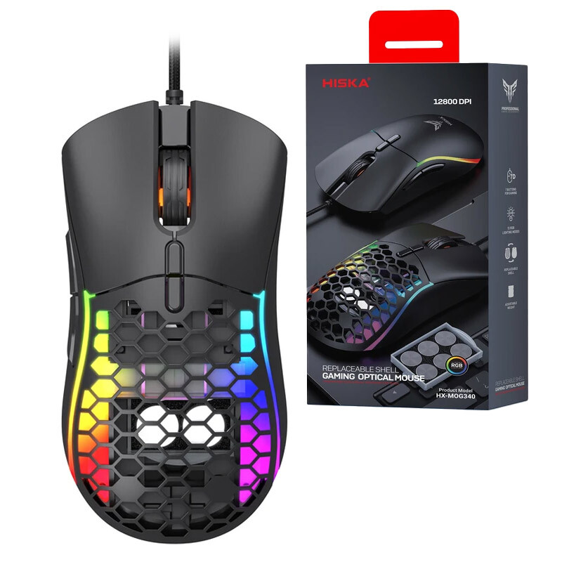 ماوس گیمینگ هیسکا مدل HX-MOG340