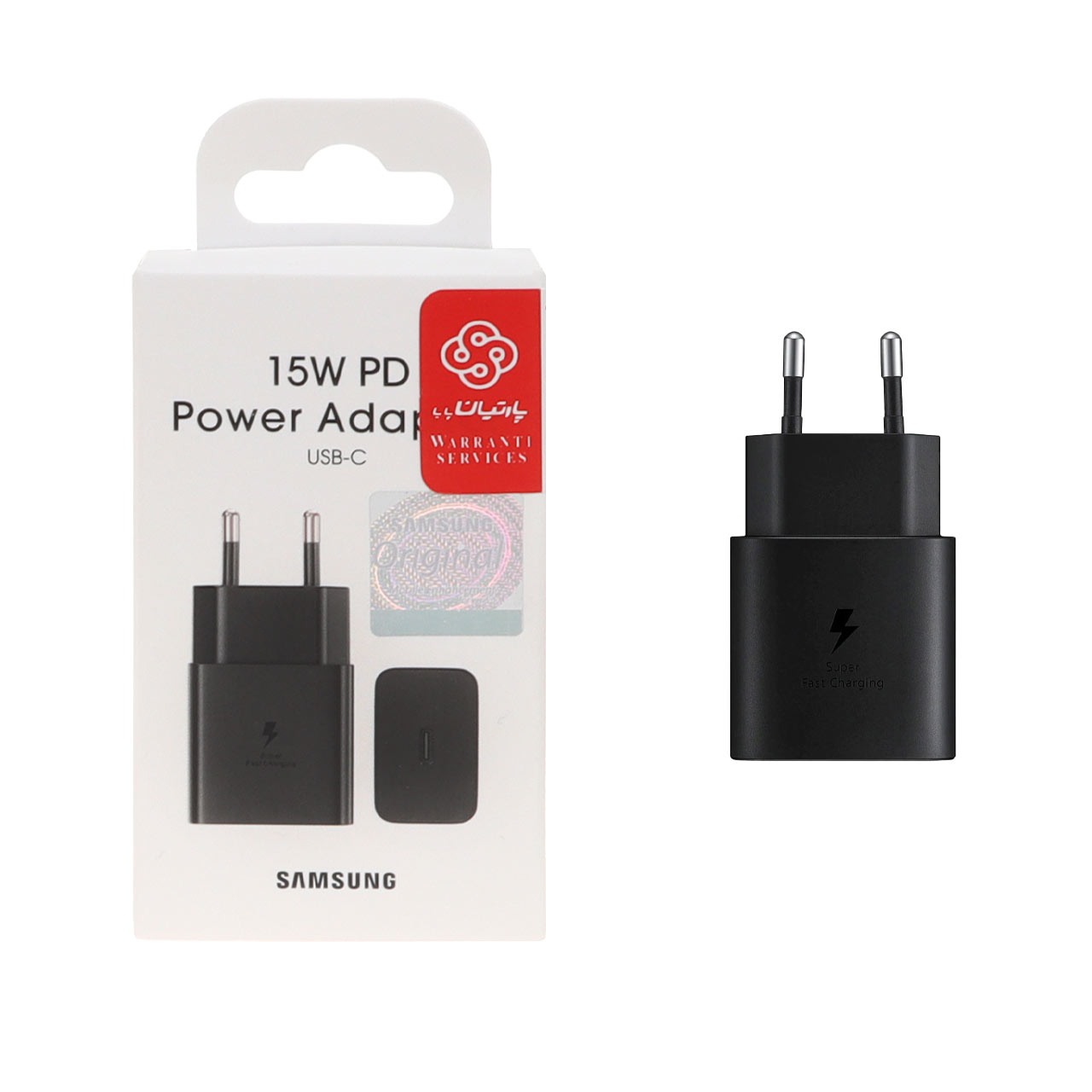 شارژر دیواری فست شارژ و PD تک پورت سامسونگ مدل T1510 15W