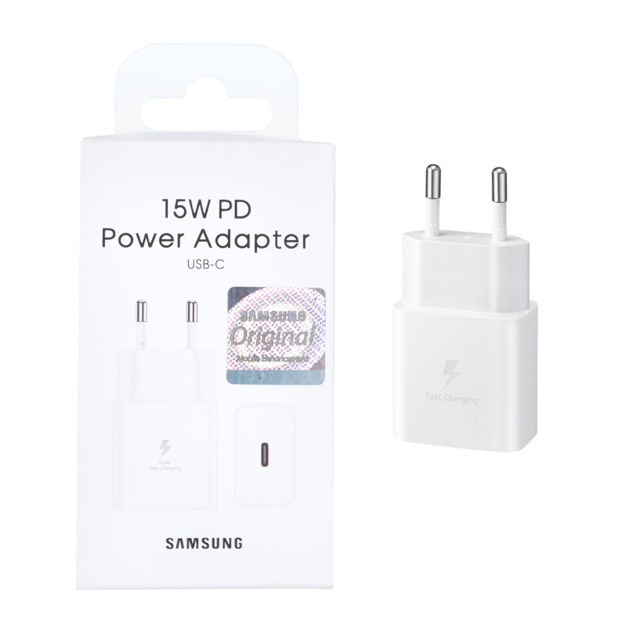 شارژر دیواری فست شارژ و PD تک پورت سامسونگ مدل T1510 15W