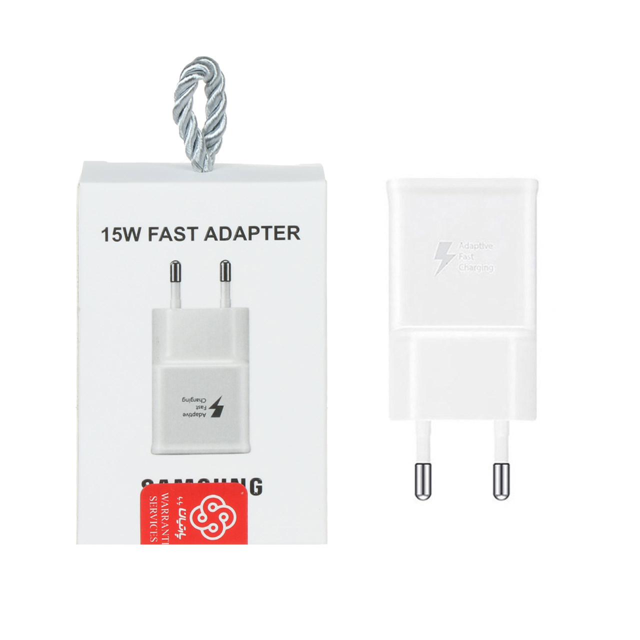 شارژر دیواری فست شارژ تک پورت برند سامسونگ مدل EP-TA200 با توان 15 وات